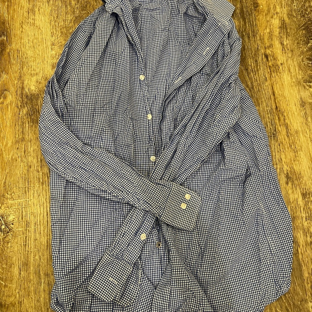 Tommy Hilfiger Navy Checkered Shirt